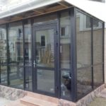Алюминиевая дверь 1300×2200 мм. GFTD41206